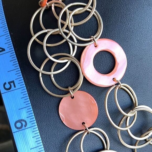 Loft Necklace Layered Coral & Gold  $18ea or Bundle3/$30 - Picture 4 of 8